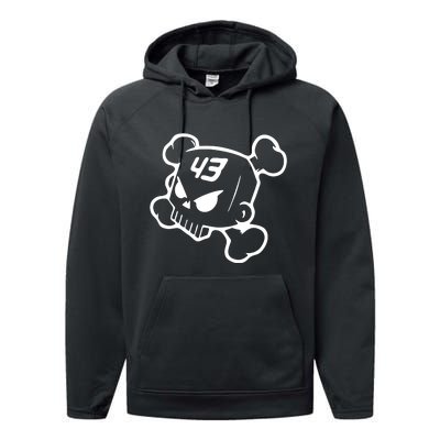 Hoonigan Block Skull Racing Legend Ken Crossbones Tribute Performance Fleece Hoodie