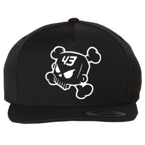 Hoonigan Block Skull Racing Legend Ken Crossbones Tribute Wool Snapback Cap