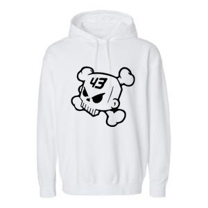 Hoonigan Block Skull Racing Legend Ken Crossbones Tribute Garment-Dyed Fleece Hoodie