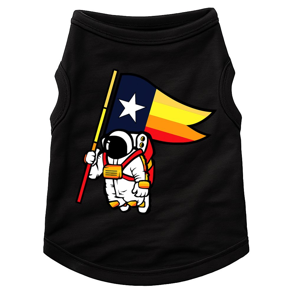 Houston Baseball Space City Astronaut Texas Flag Doggie Tank