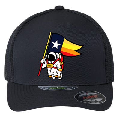 Houston Baseball Space City Astronaut Texas Flag Flexfit Unipanel Trucker Cap