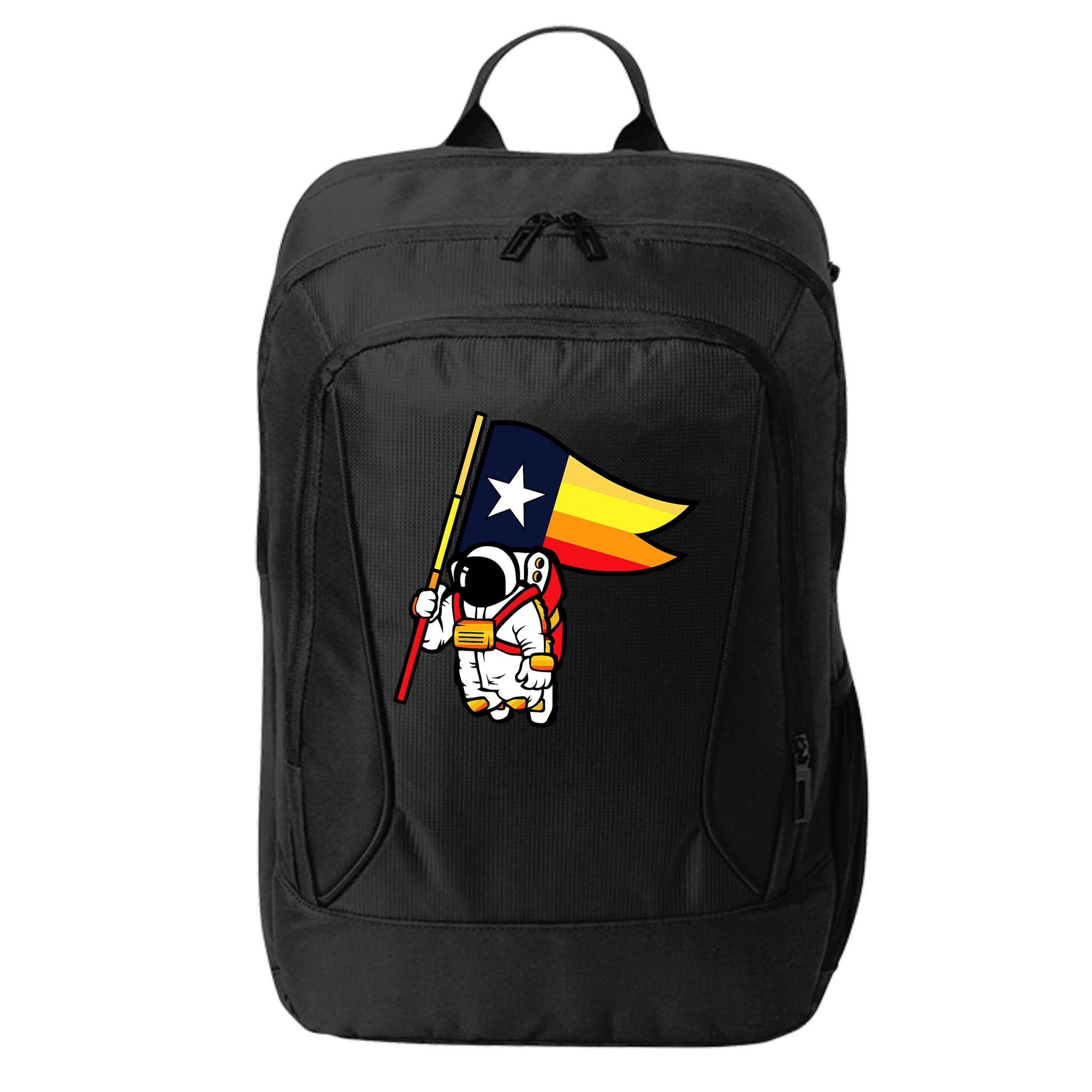 Houston Baseball Space City Astronaut Texas Flag City Backpack