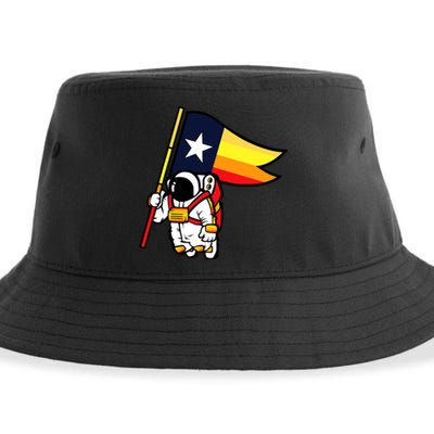 Houston Baseball Space City Astronaut Texas Flag Sustainable Bucket Hat