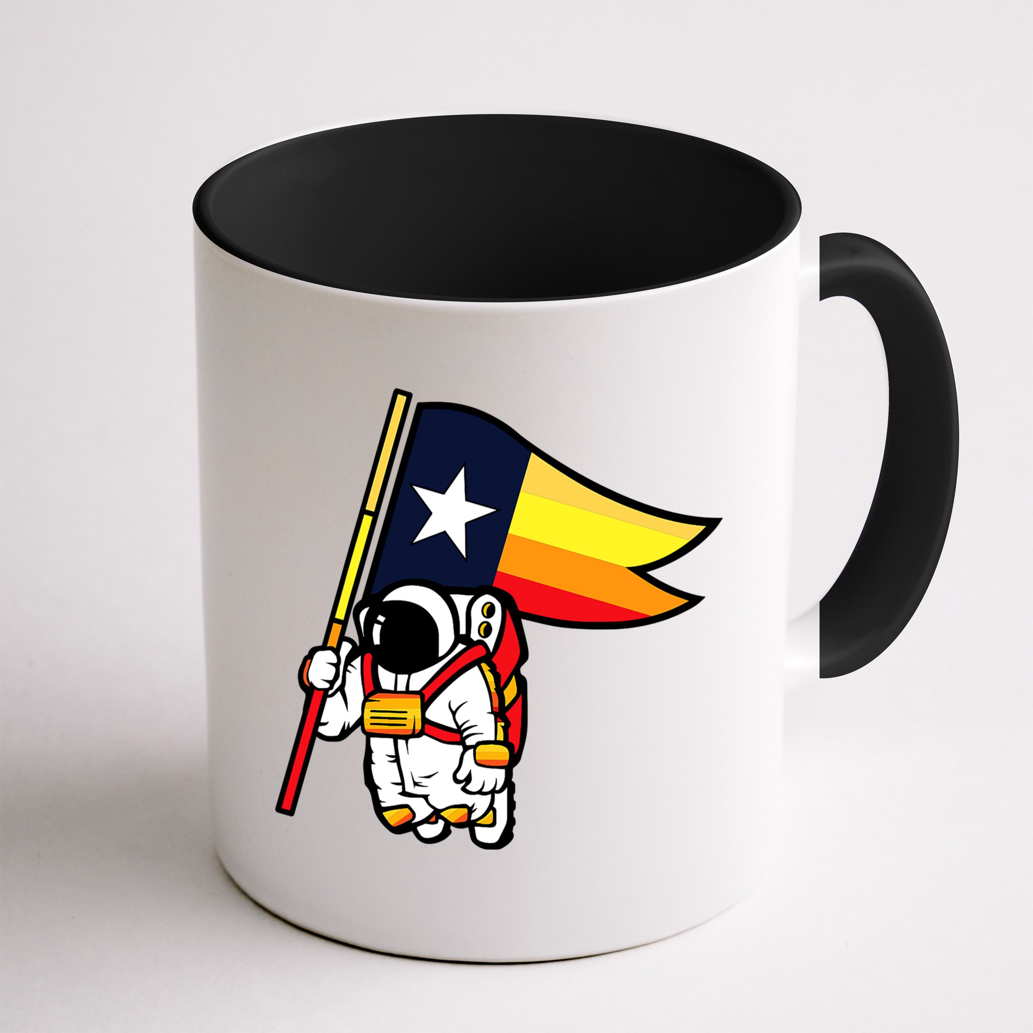 Houston Baseball Space City Astronaut Texas Flag Mug