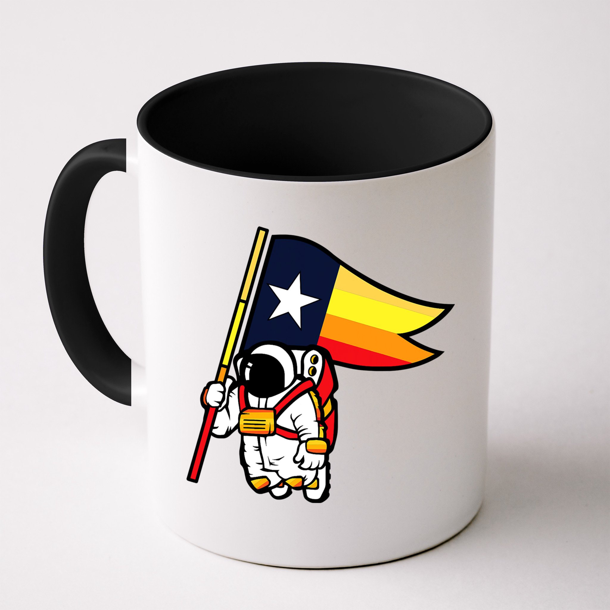 Houston Baseball Space City Astronaut Texas Flag Mug