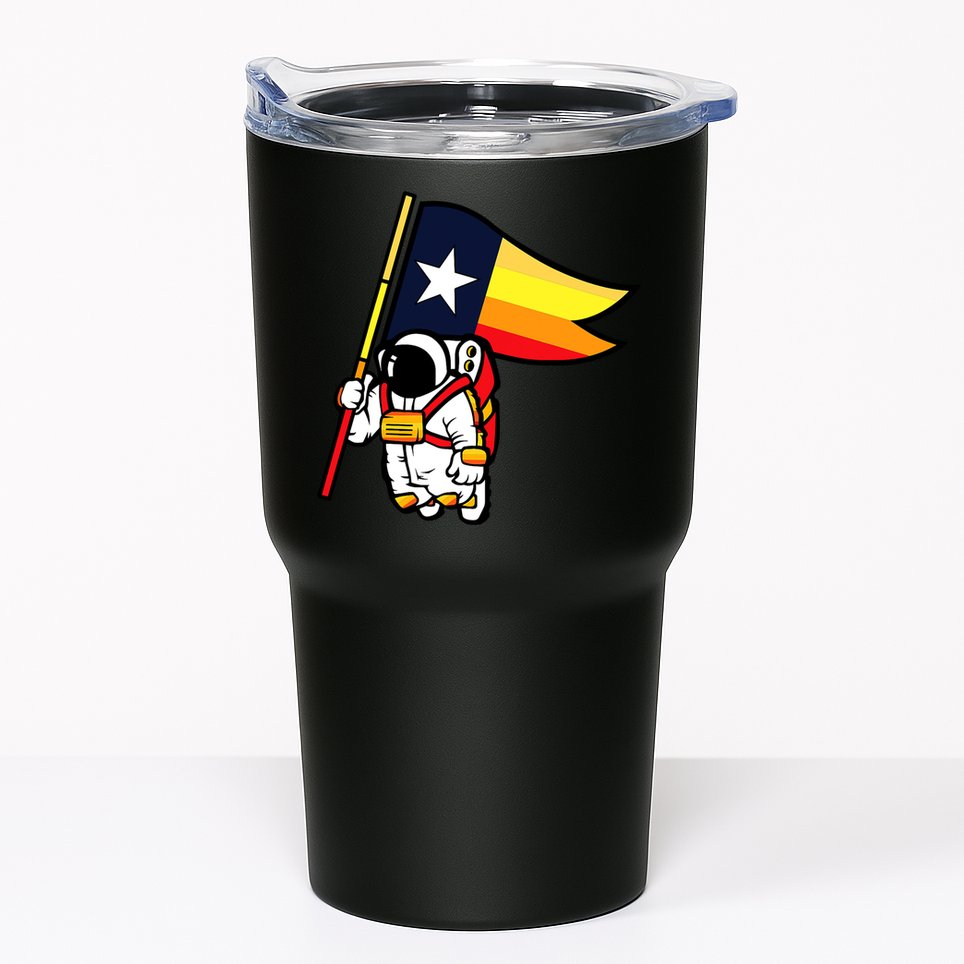 Houston Baseball Space City Astronaut Texas Flag Tumbler