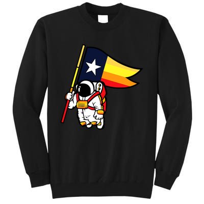 Houston Baseball Space City Astronaut Texas Flag Tall Sweatshirt