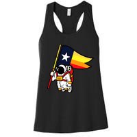 Houston Baseball Space City Astronaut Texas Flag Women's Racerback Tank