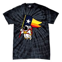 Houston Baseball Space City Astronaut Texas Flag Tie-Dye T-Shirt