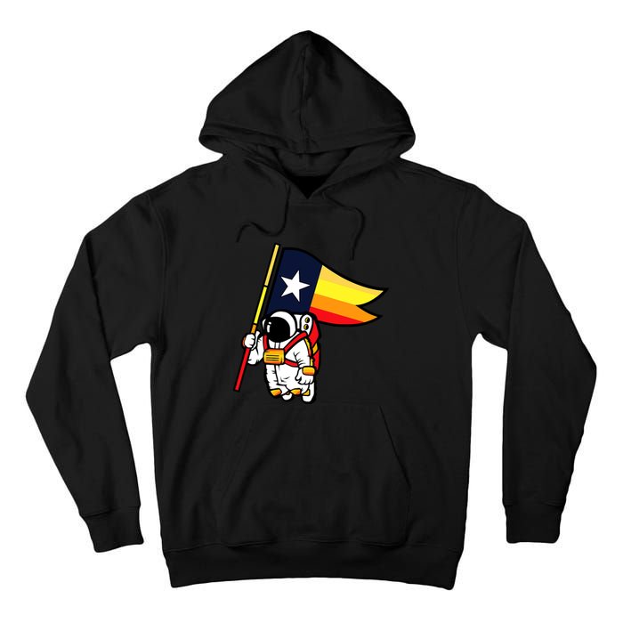 Houston Baseball Space City Astronaut Texas Flag Tall Hoodie