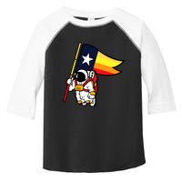 Houston Baseball Space City Astronaut Texas Flag Toddler Fine Jersey T-Shirt