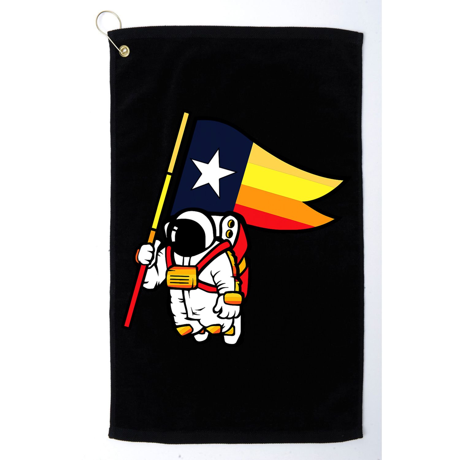Houston Baseball Space City Astronaut Texas Flag Golf Towel