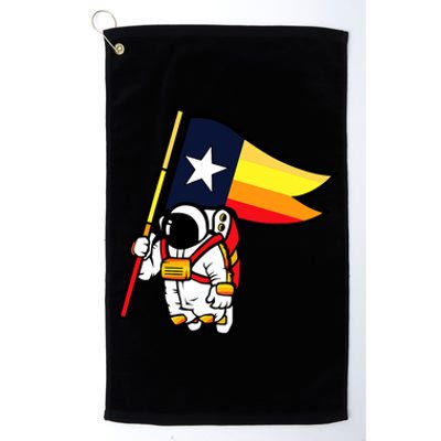 Houston Baseball Space City Astronaut Texas Flag Platinum Collection Golf Towel