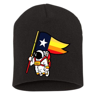 Houston Baseball Space City Astronaut Texas Flag Short Acrylic Beanie