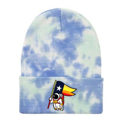 Houston Baseball Space City Astronaut Texas Flag Tie Dye 12in Knit Beanie