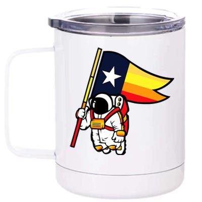 Houston Baseball Space City Astronaut Texas Flag 12 oz Stainless Steel Tumbler Cup