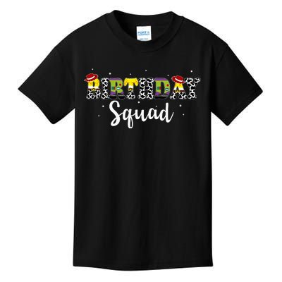 Happy Birthday Squad Story Kids T-Shirt