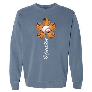 Houston Baseball Sunflower Garment-Dyed Sweatshirt