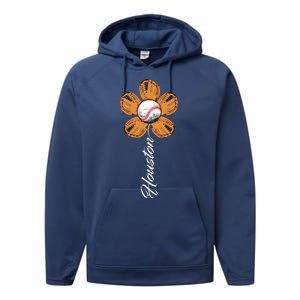 Houston Baseball Sunflower Performance Fleece Hoodie