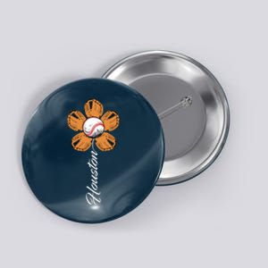 Houston Baseball Sunflower Button