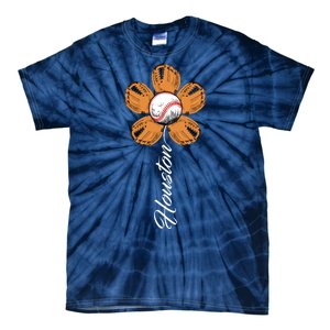 Houston Baseball Sunflower Tie-Dye T-Shirt