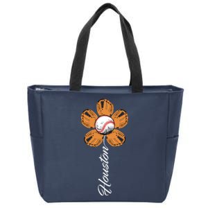 Houston Baseball Sunflower Zip Tote Bag