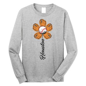 Houston Baseball Sunflower Long Sleeve Shirt