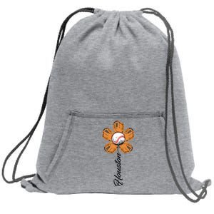 Houston Baseball Sunflower Sweatshirt Cinch Pack Bag