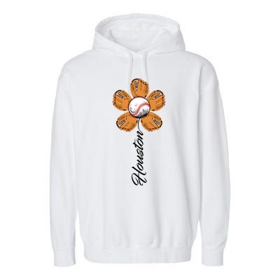 Houston Baseball Sunflower Garment-Dyed Fleece Hoodie