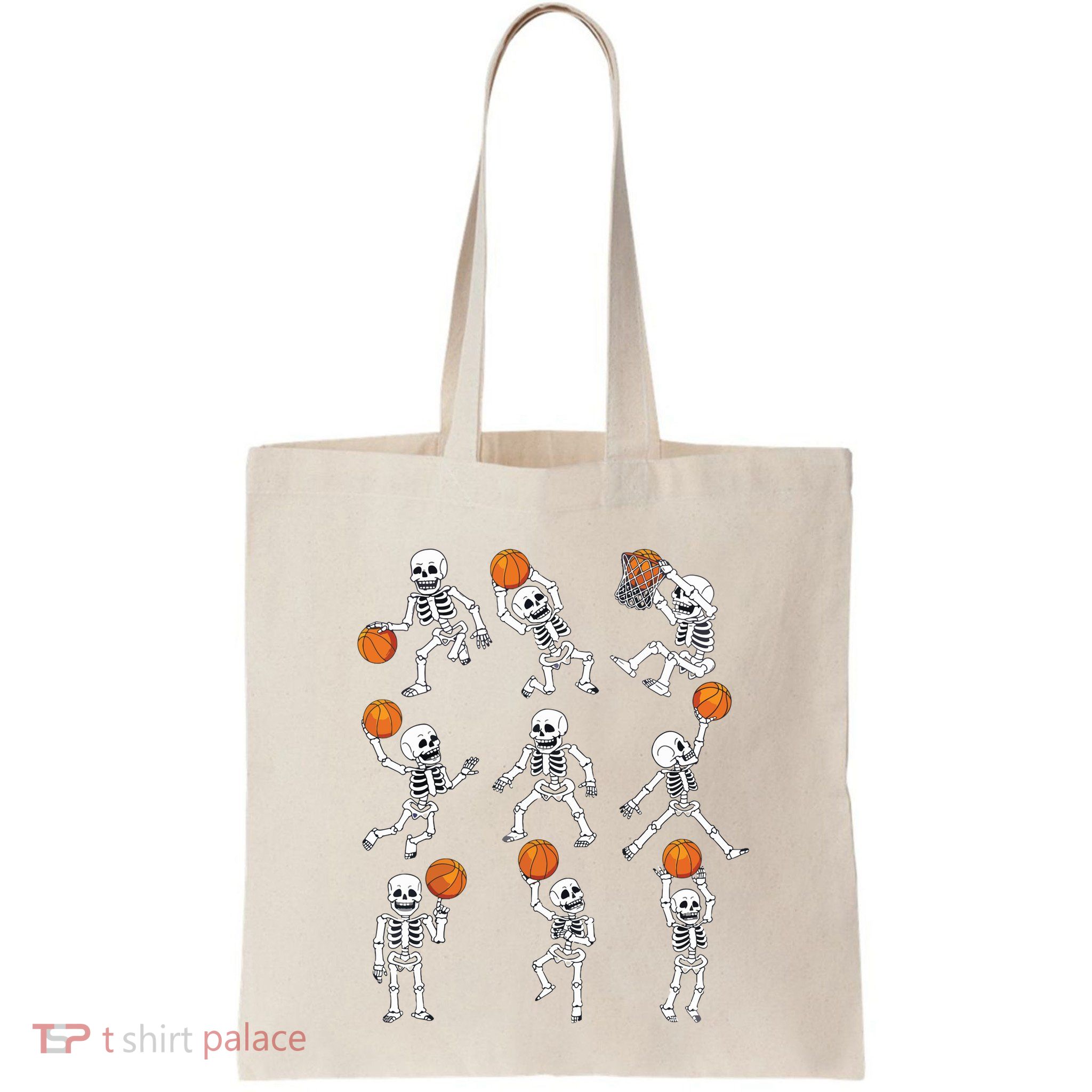 Halloween Basketball Skeletons Dunking Dribble Boy Bag
