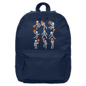 Halloween Basketball Skeletons Dunking Dribble Boy 16 in Basic Backpack