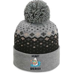 Heart Breaker Shark Funny Valentines Day The Baniff Cuffed Pom Beanie