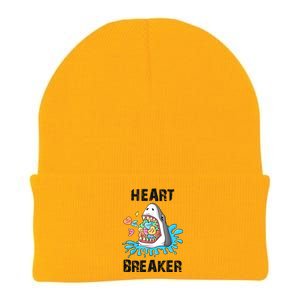 Heart Breaker Shark Funny Valentines Day Knit Cap Winter Beanie