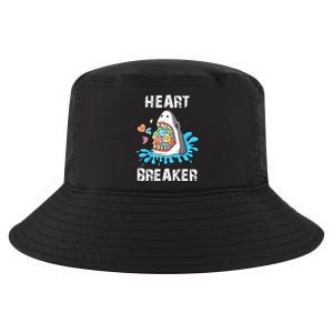 Heart Breaker Shark Funny Valentines Day Cool Comfort Performance Bucket Hat