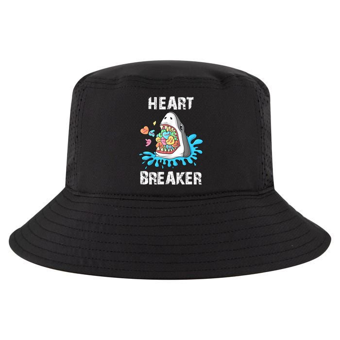 Heart Breaker Shark Funny Valentines Day Cool Comfort Performance Bucket Hat