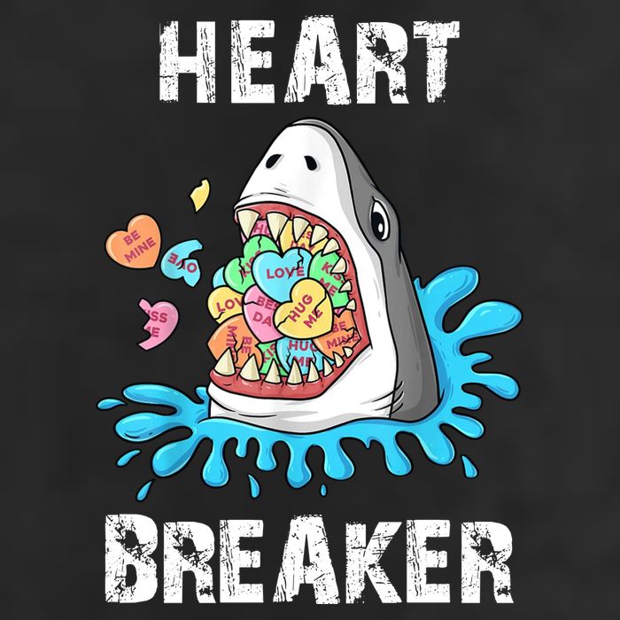 Heart Breaker Shark Funny Valentines Day Cool Comfort Performance Bucket Hat