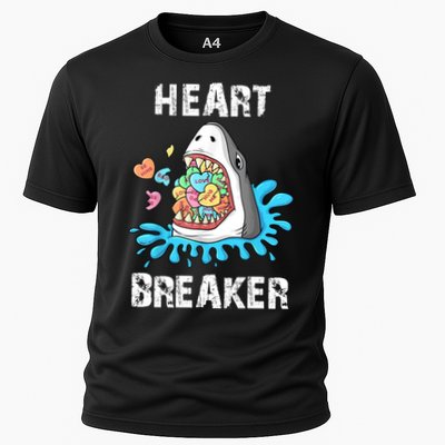 Heart Breaker Shark Funny Valentines Day Performance Shirt