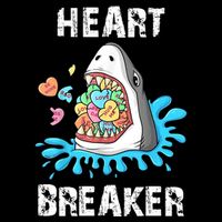 Heart Breaker Shark Funny Valentines Day City Backpack
