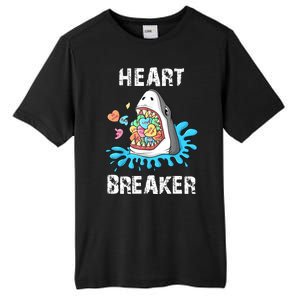 Heart Breaker Shark Funny Valentines Day Tall Fusion ChromaSoft Performance T-Shirt