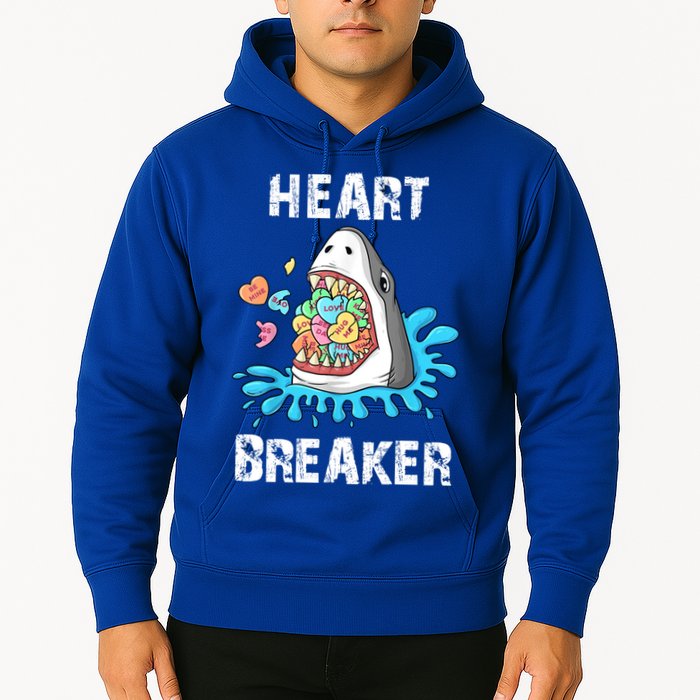 Heart Breaker Shark Funny Valentines Day Hoodie
