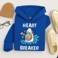 Heart Breaker Shark Funny Valentines Day Hoodie