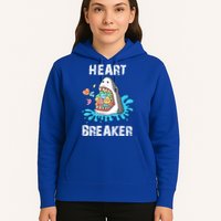 Heart Breaker Shark Funny Valentines Day Hoodie