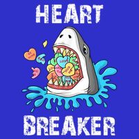 Heart Breaker Shark Funny Valentines Day Hoodie