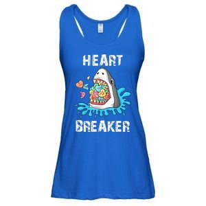 Heart Breaker Shark Funny Valentines Day Ladies Essential Flowy Tank