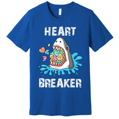 Heart Breaker Shark Funny Valentines Day Premium T-Shirt