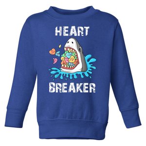 Heart Breaker Shark Funny Valentines Day Toddler Sweatshirt