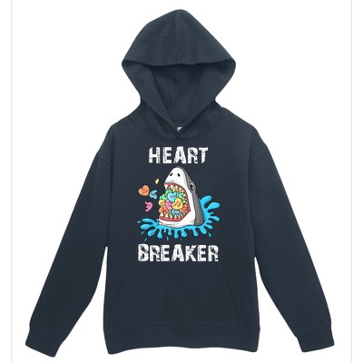 Heart Breaker Shark Funny Valentines Day Urban Pullover Hoodie