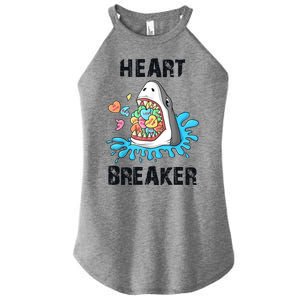 Heart Breaker Shark Funny Valentines Day Women's Perfect Tri Rocker Tank