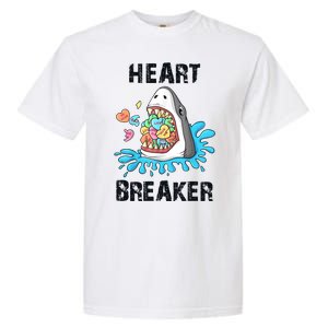 Heart Breaker Shark Funny Valentines Day Garment-Dyed Heavyweight T-Shirt