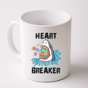 Heart Breaker Shark Funny Valentines Day Coffee Mug